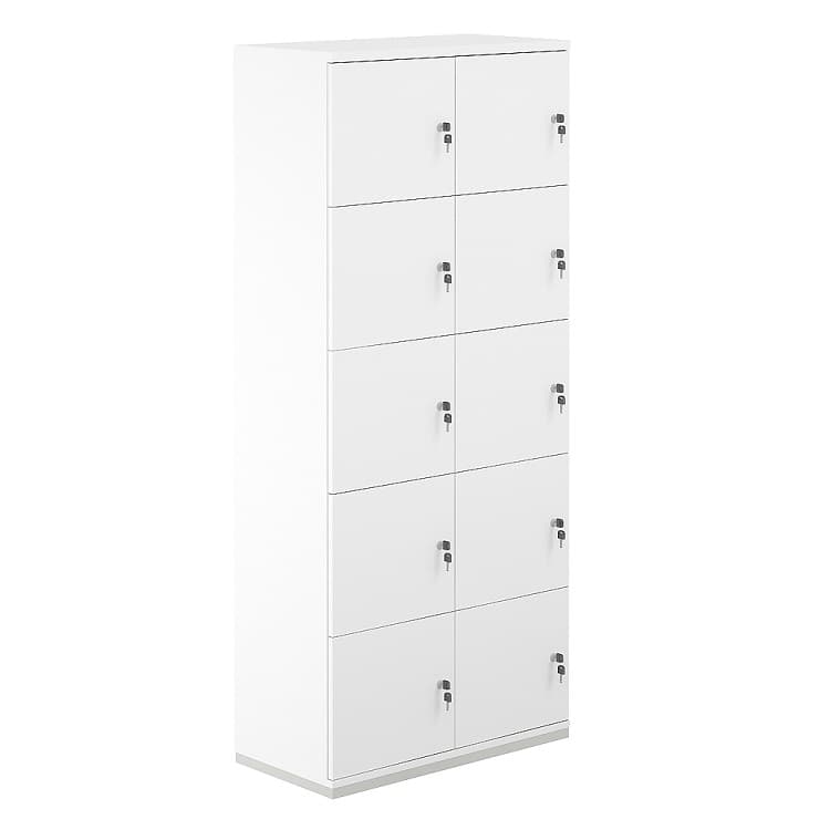 Шкаф-локер 10 ячеек Norden Allegro AG.234.WH.WH.WH