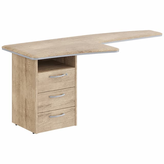 Брифинг-приставка с тумбой Skyland DB 1880.A(L) дуб каньон 1800х800х750 Dioni