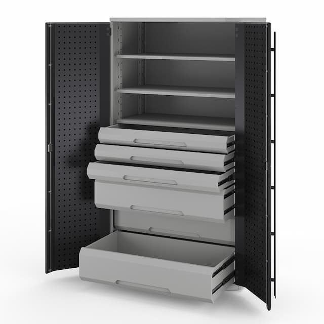 Шкаф металлический 2х дверный Kobor Expert MC/2-100/60 3S.33B