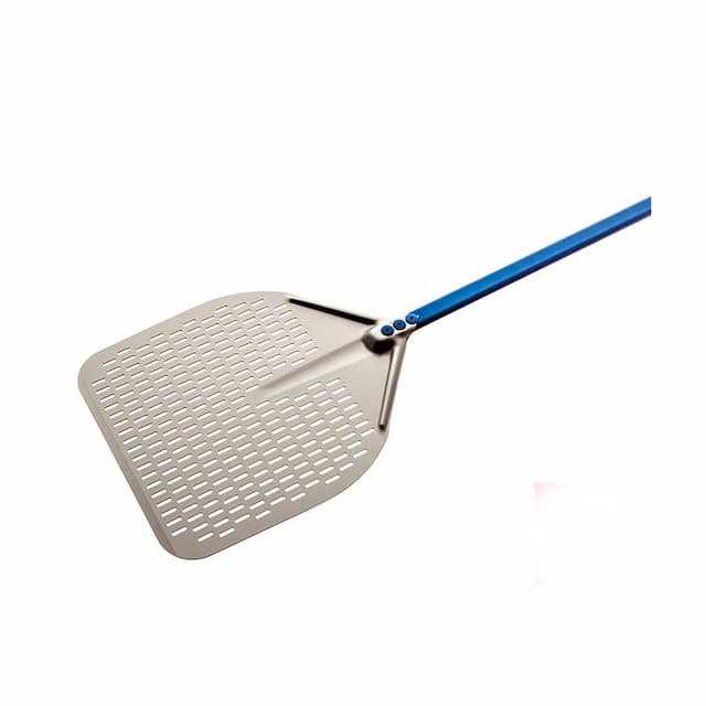 Лопата GIMETAL для загрузки и выгрузки пиццы перфорированная 36х36 см алюминий ручка 150 см A-37RF