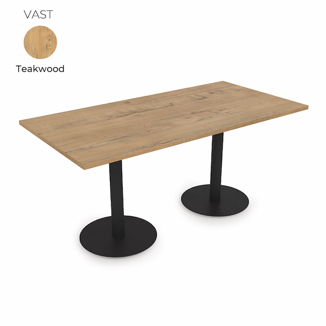Стол на 2-х опорах Алсав 21VAST.120 Teakwood