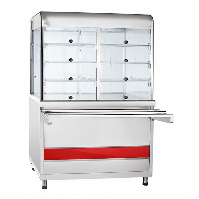 Прилавок-витрина нейтральный Abat ПВН-70КМ (три полки, 1120 мм)