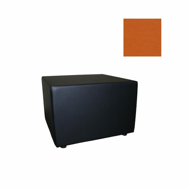 Стол журнальный Юнитекс ОКТАВА Oc/St/cn1120 экокожа премиум / оранжевая