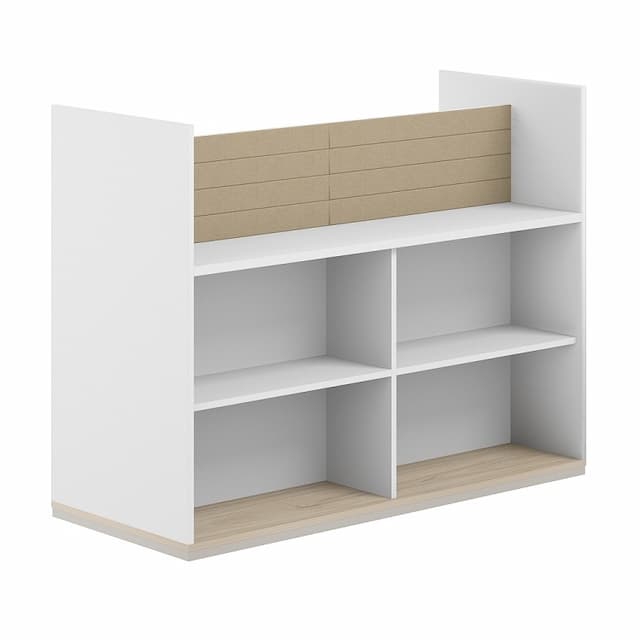 Стеллаж-комбо 1438 двухсторонний Norden Allegro AG.255.300.655.BG с экраном тканевым низким