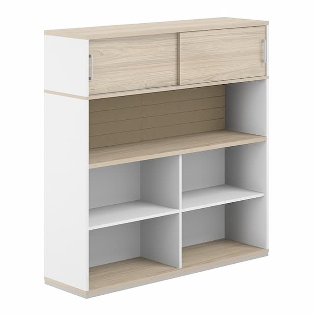 Стеллаж-комбо 1238 односторонний Norden Allegro AG.251.440.661.BG с антресолью и экраном тканевым высоким