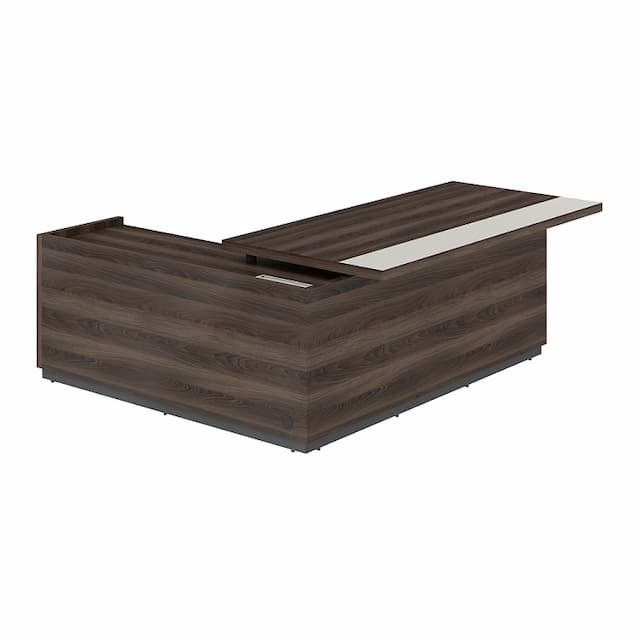 Стол для руководителя с комбинированной столешницей, правый Norden REEF RF.105R.DAPG.DA 2050х1850х750 мм