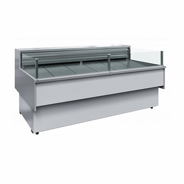 Витрина холодильная Полюс BAVARIA 2 GC110 SP 2,0-2 (с боковинами, рыба на льду) 0011-9006