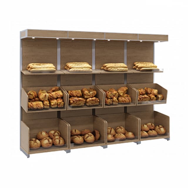 Нейтральная пристенная витрина Полюс CARBOMA S6-22 16