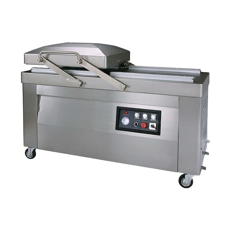 Напольный вакуумный упаковщик Hualian HVC-820S/2B-G (нерж., газ)